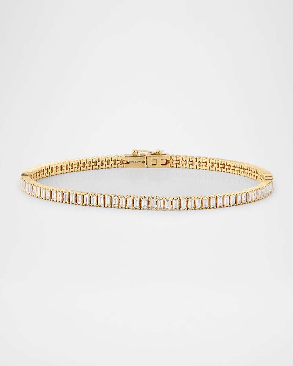 Vertical Row Baguette Tennis Bracelet
